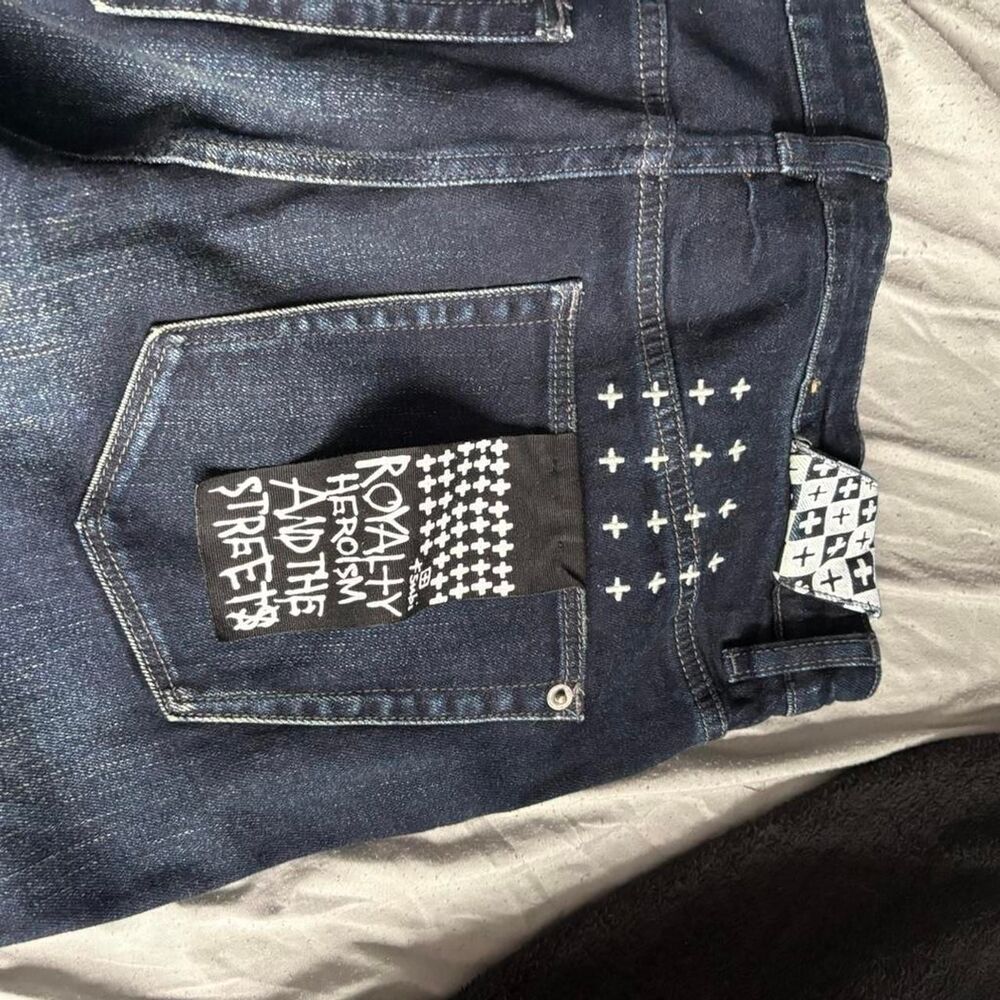 Ksubi Men's Navy and Blue Jeans
